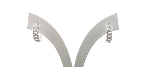 Earrings Davite & Delucchi Woman in White Gold Diamante BB009532 - BB009532